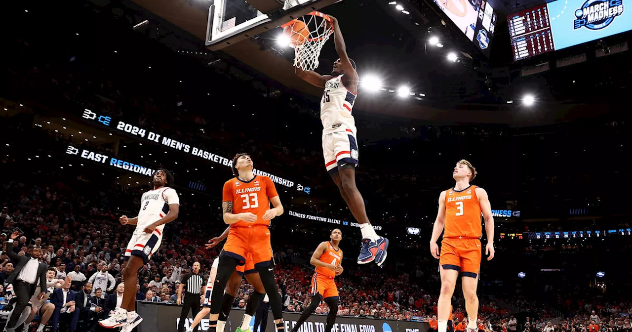 Illinois out of NCAA Tournament after UConn goes on 30-0 run to win 77-52