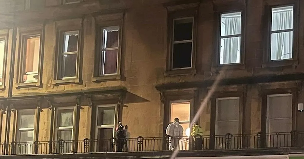 Scots child falls from window to balcony below as emergency crews rush to scene