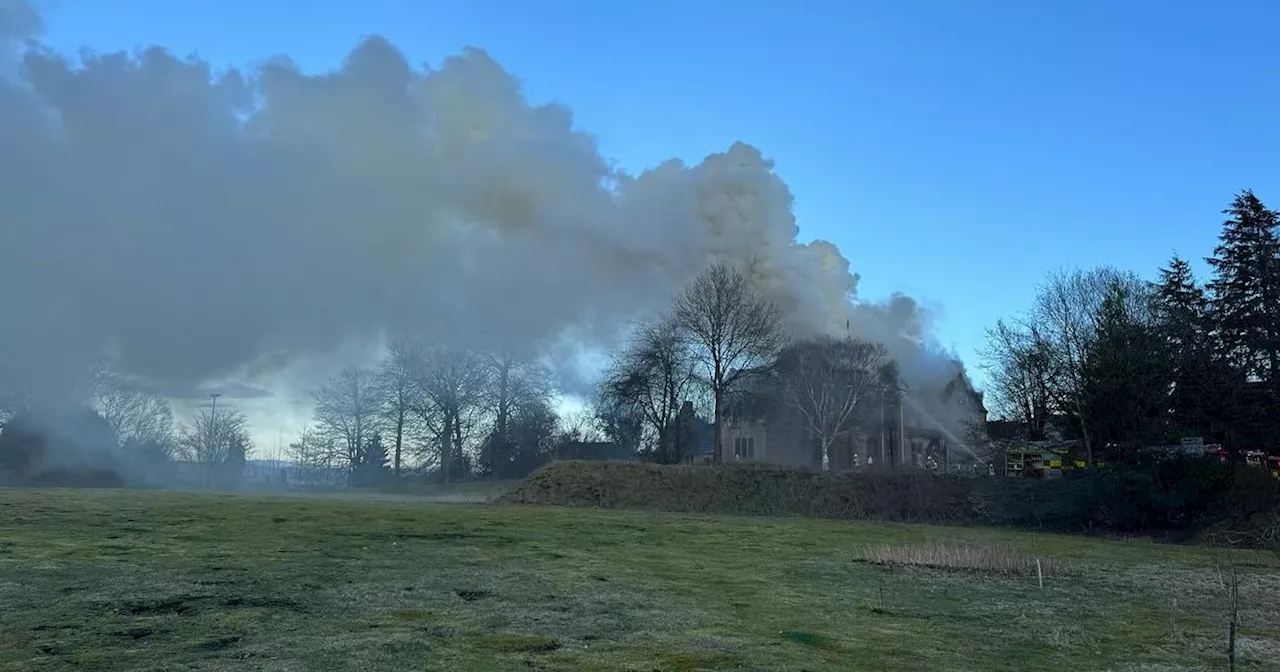 Two teens arrested after fire at abandoned Scots council building