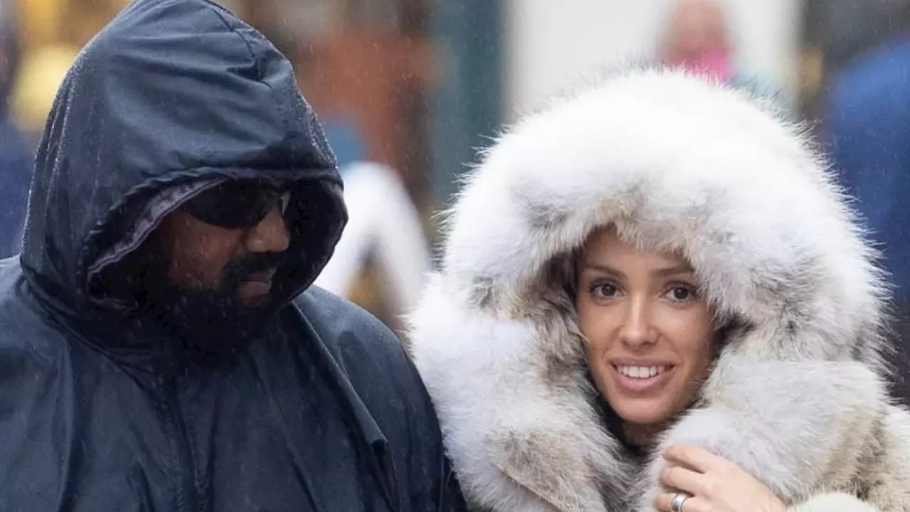 Kanye West's Wife Bianca Censori Bundles Up In Luxurious Fur Coat For ...