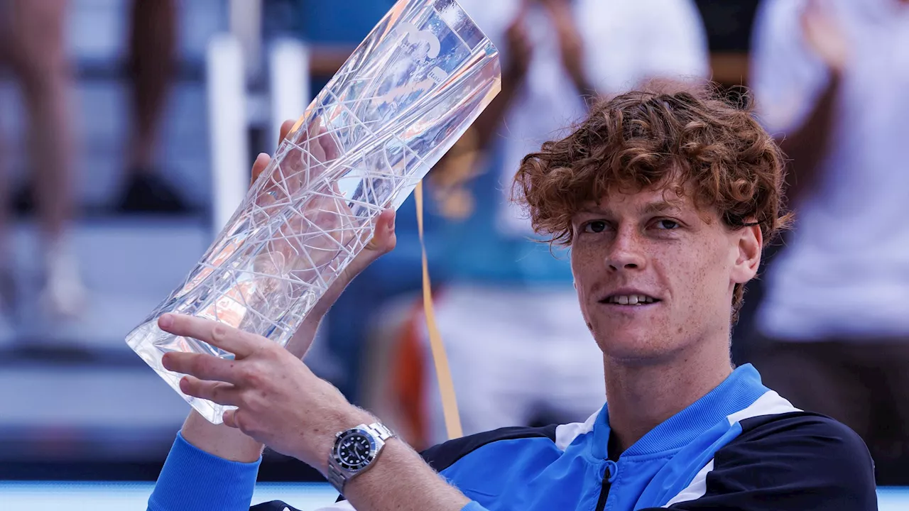 ATP Miami : Encore titré, Jannik Sinner 'deviendra numéro 1 mondial s'il reste aussi autoritaire'