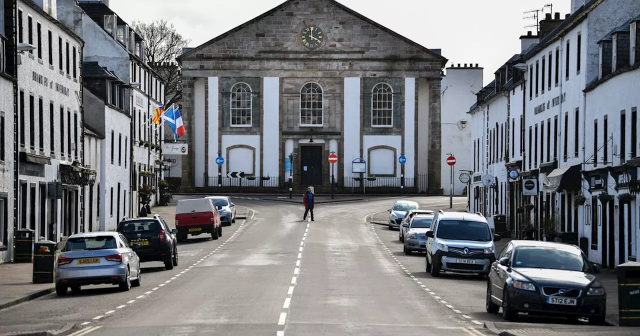 The idyllic town not too far from Glasgow with emerald green fairytale castle