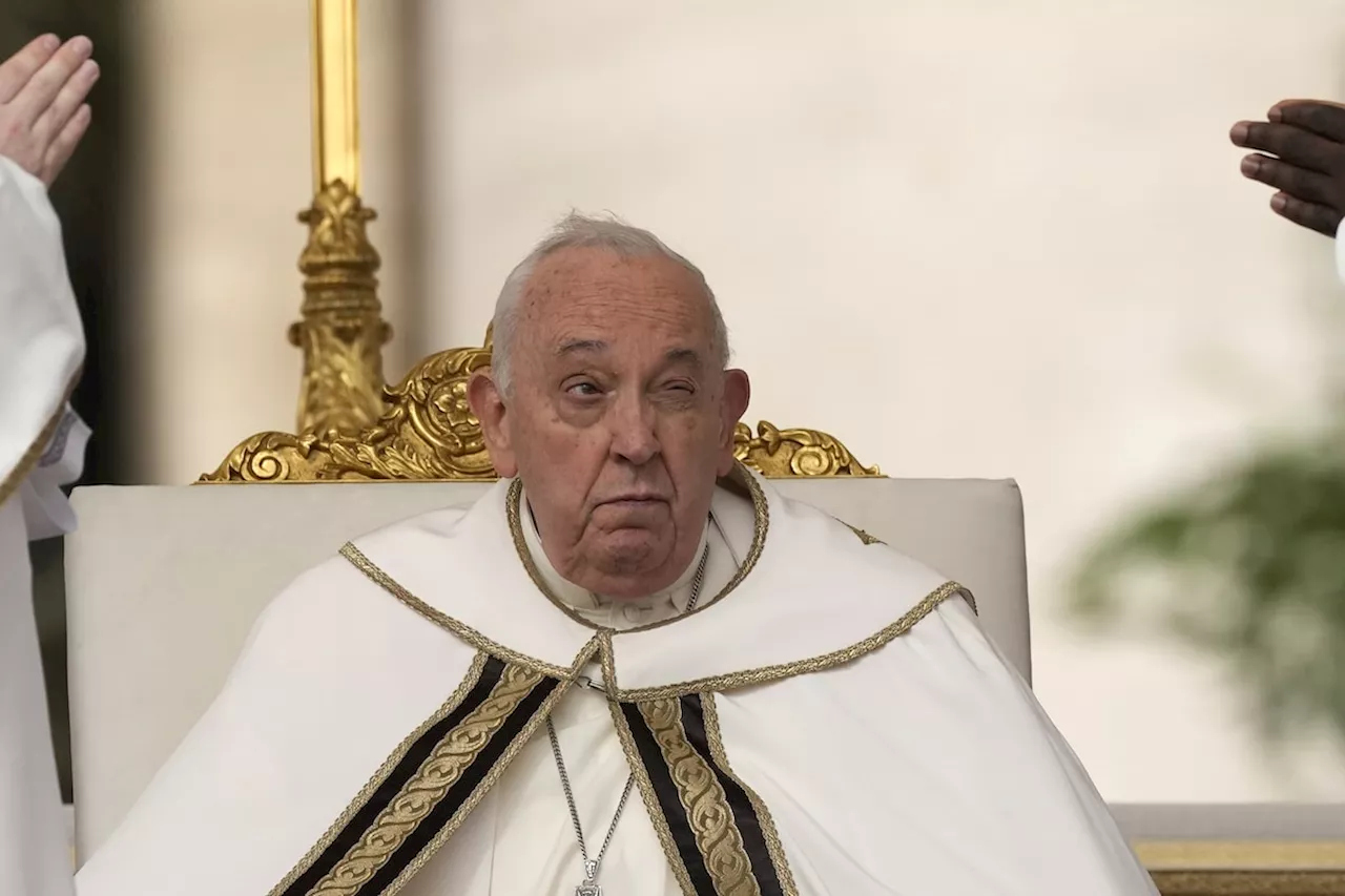 Pope overcomes health concerns to preside over Easter mass, appeals for ceasefire in Gaza