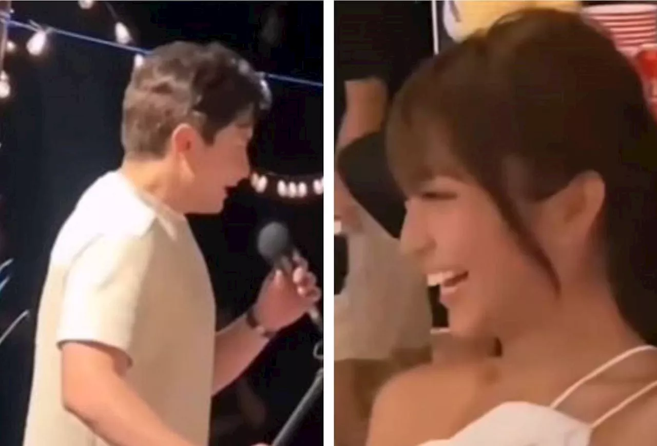 Alden Richards sings 'Bakit Ngayon Ka Lang' during Kathryn Bernardo's birthday in El Nido