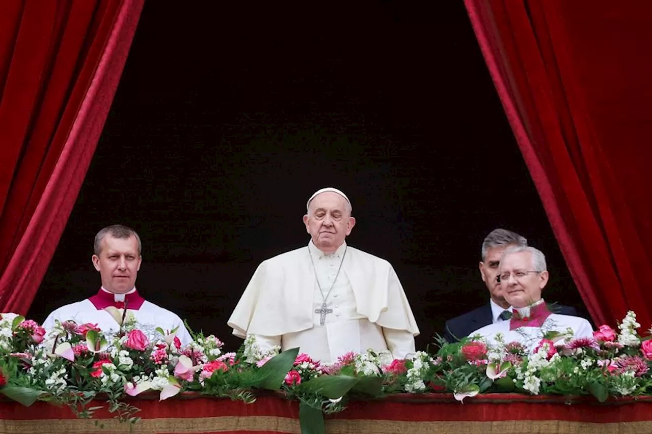 Pope Francis, in Easter address, calls for Gaza ceasefire