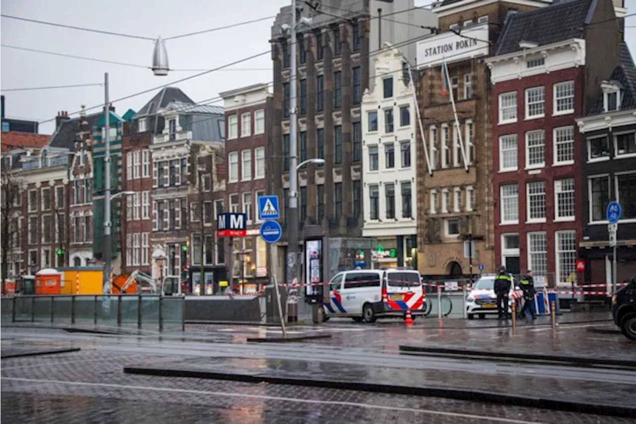 Metrostation Rokin Amsterdam vrijgegeven, niets verdachts gevonden