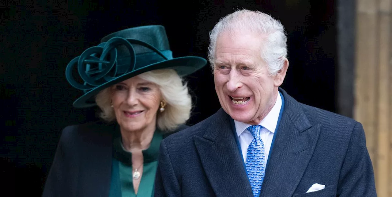 King Charles III and Queen Consort Camilla are All Smiles at Easter Service