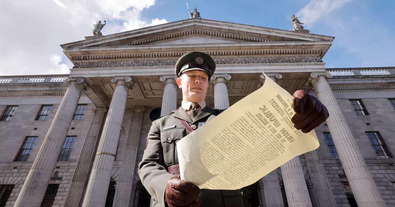 Sun shines as anniversary of Easter Rising is marked with GPO ceremony