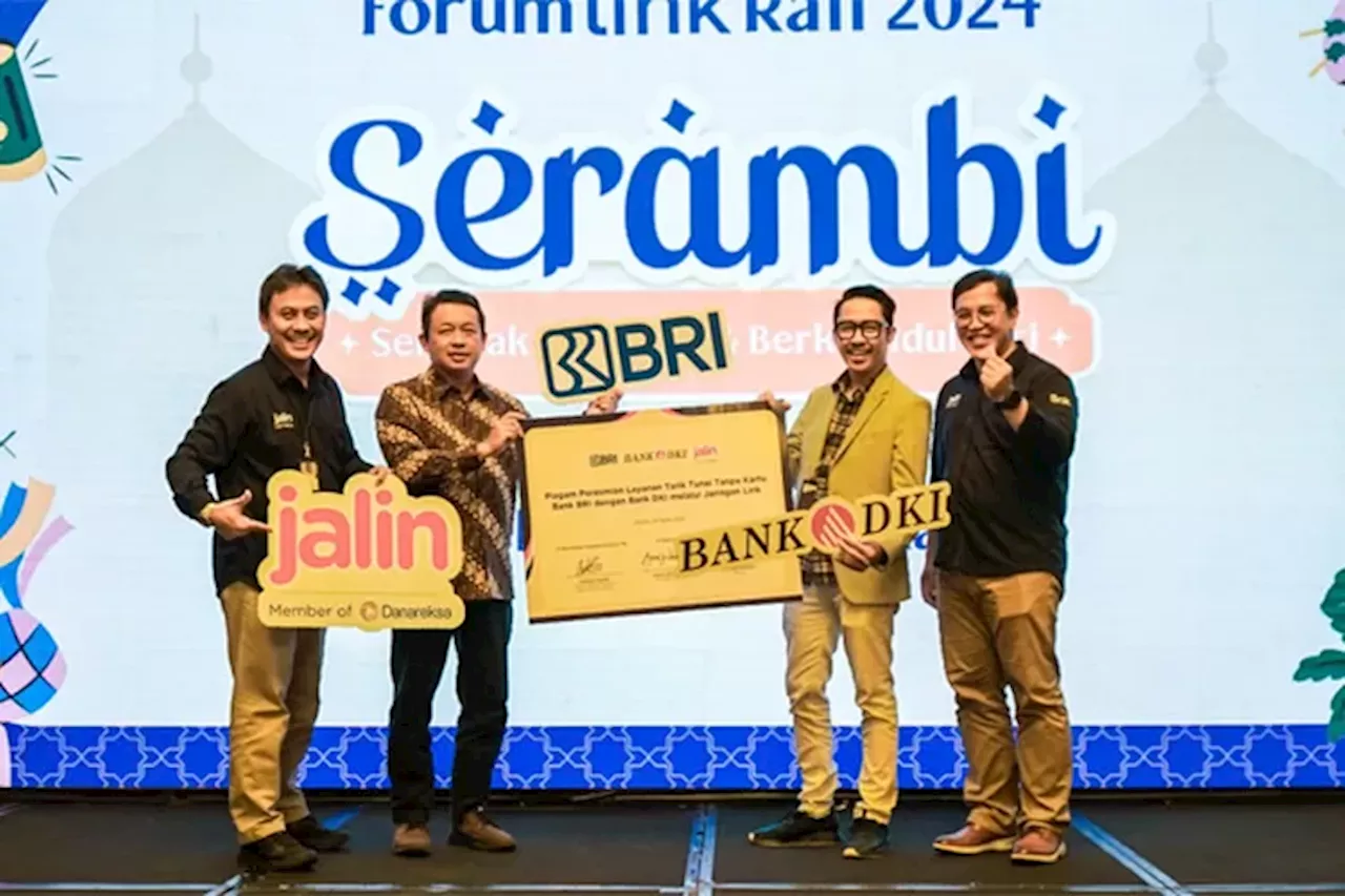 Nasabah Bank DKI Kini Bisa Tarik Tunai Tanpa Kartu di ATM BRI