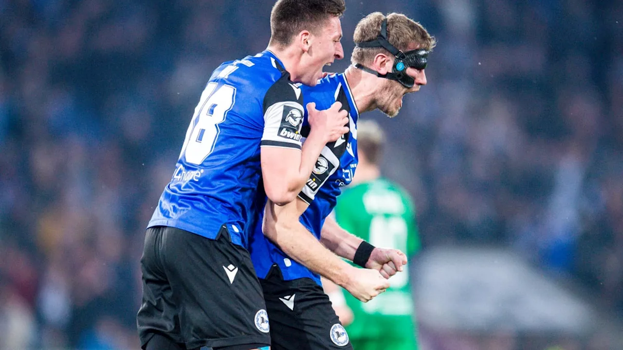 3. Liga, Abstiegskampf: Bielefeld schlägt Duisburg 2:0