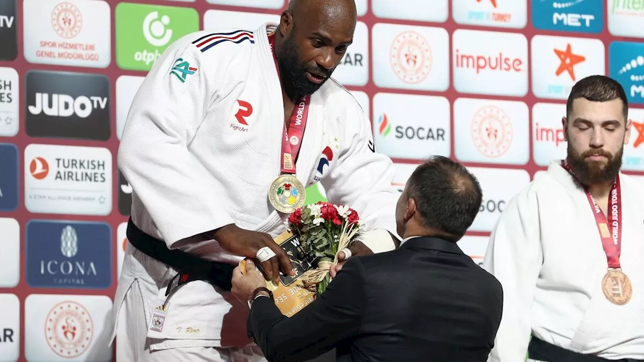 JO Paris 2024 : « J’espère ne pas me louper », confie Teddy Riner après sa victoire à Antalya