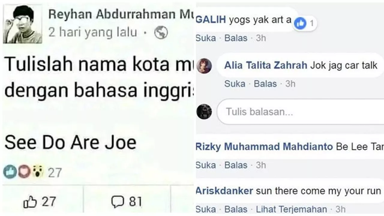 6 Nama Kota di Indonesia Diubah Jadi Bahasa Inggris Ini Kocak, Terdengar Absurd