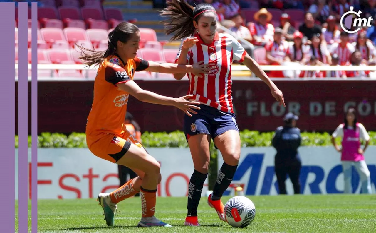 Chivas Femenil rescató empate ante Atlas con gol de último minuto