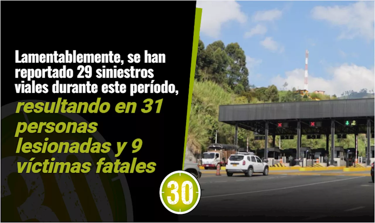 Balance de seguridad vial durante Semana Santa en Antioquia