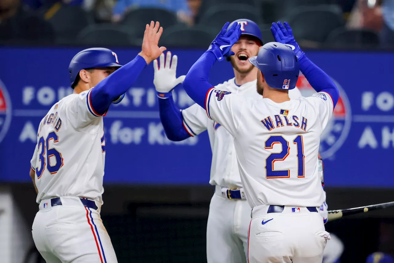 Jared Walsh hits home run as Rangers beat Cubs after World Series ring ceremony