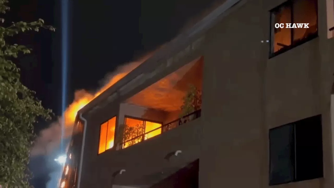 Apartment complex fire forces Lomita families out of their homes