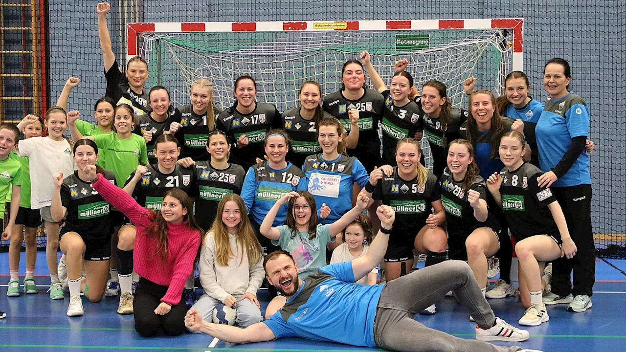 Stockerauer Handballdamen jubeln über den Finaleinzug