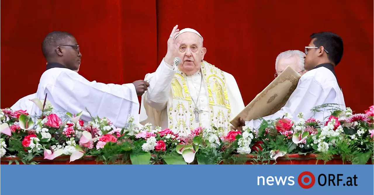 Papst-Appell zu Ostermesse: Aufruf zu Frieden in Ukraine und Nahost