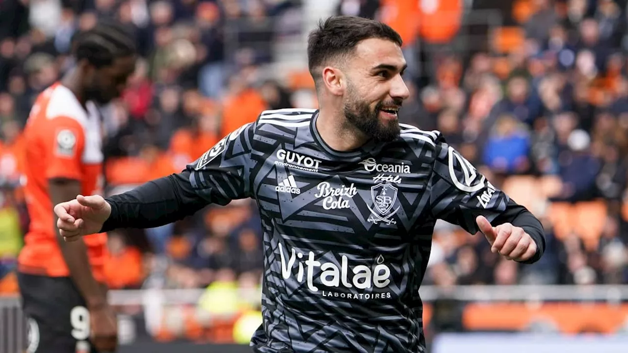 Lorient-Brest: la semaine magnifique de Del Castillo, jeune papa et buteur victorieux dans le derby