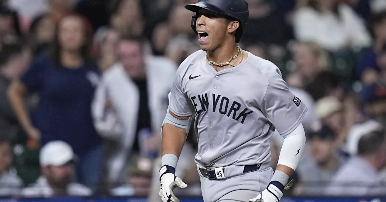 Cabrera, Soto y Volpe contribuyen con jonrones a 3ra remontada de Yankees ante Astros