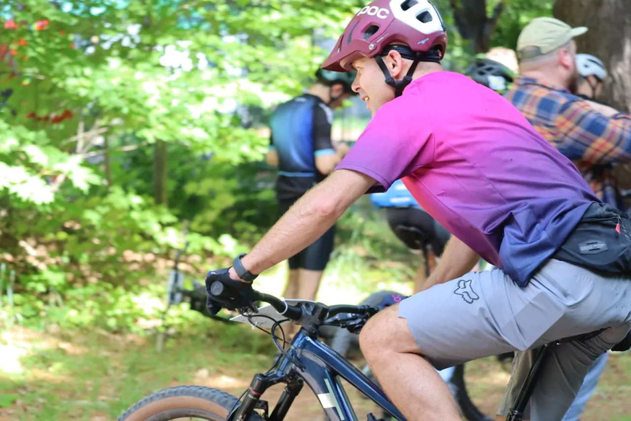 Never too early for a kid to learn how to mountain bike