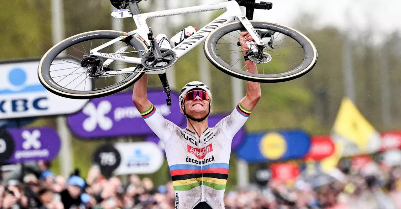 Mathieu van der Poel wint zijn derde Ronde van Vlaanderen