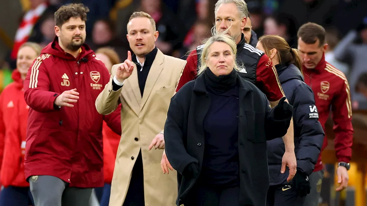 Emma Hayes accuses Jonas Eidevall of ‘male aggression’ after she pushed him at Conti Cup final...