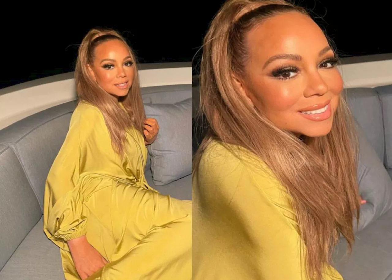 Mariah Carey stuns in silky yellow, radiating eternal youth