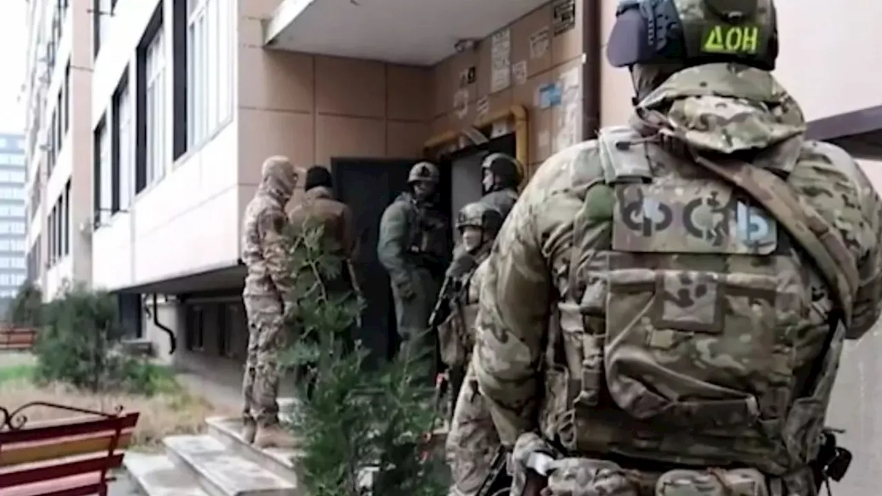 Dramatic moment three ‘terrorists linked to Moscow massacre’ are snatched by Russian FSB in major ope...