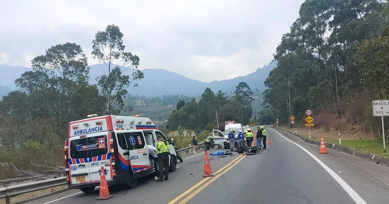 Accidente en la vía Bogotá - Villavicencio ocasionó la muerte de un motociclista