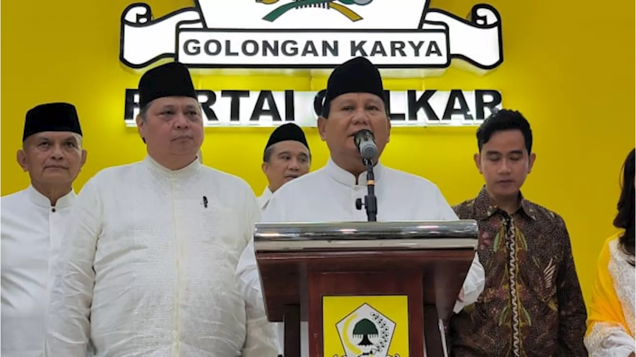 Pengamat: Pujian Prabowo Sebagai Pengakuan Golkar Paling Berkontribusi dalam Pemenangan Pilpres