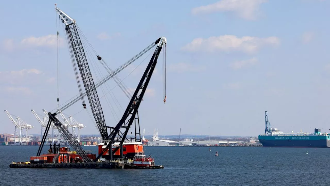 Engineers Begin to Slice Up and Remove Sections of Collapsed Baltimore Bridge