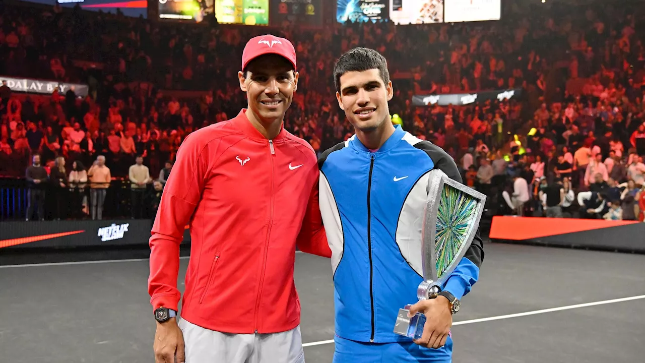 Carlos Alcaraz gewinnt Show-Duell gegen Rafael Nadal beim Netflix Slam - Spektakel in Las Vegas