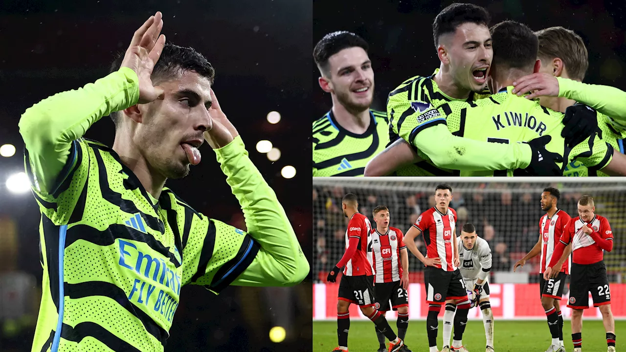 Arsenal player ratings vs Sheffield United: Gabriel Martinelli and Kai Havertz on song as Gunners smash six past sorry Blades