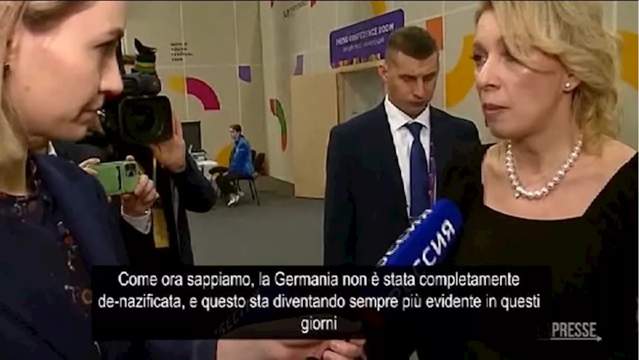 Russia, Maria Zakharova: &#034;La Germania non è stata completamente de-nazificata&#034;