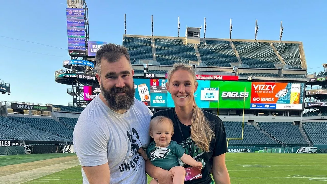 How Jason Kelce Sweetly Honored His Love Story With Wife Kylie in His Retirement Speech