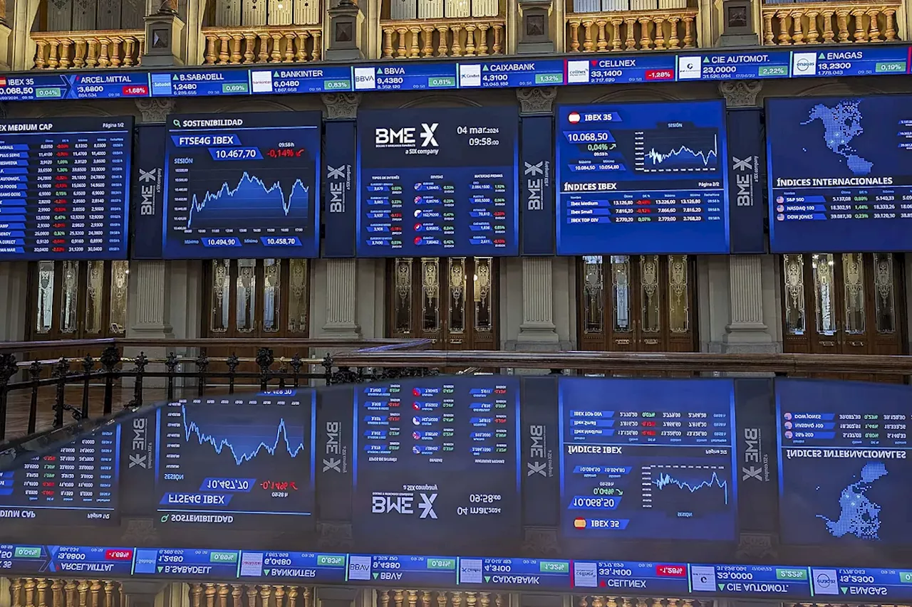 El Ibex sigue atascado en los 10.000 puntos