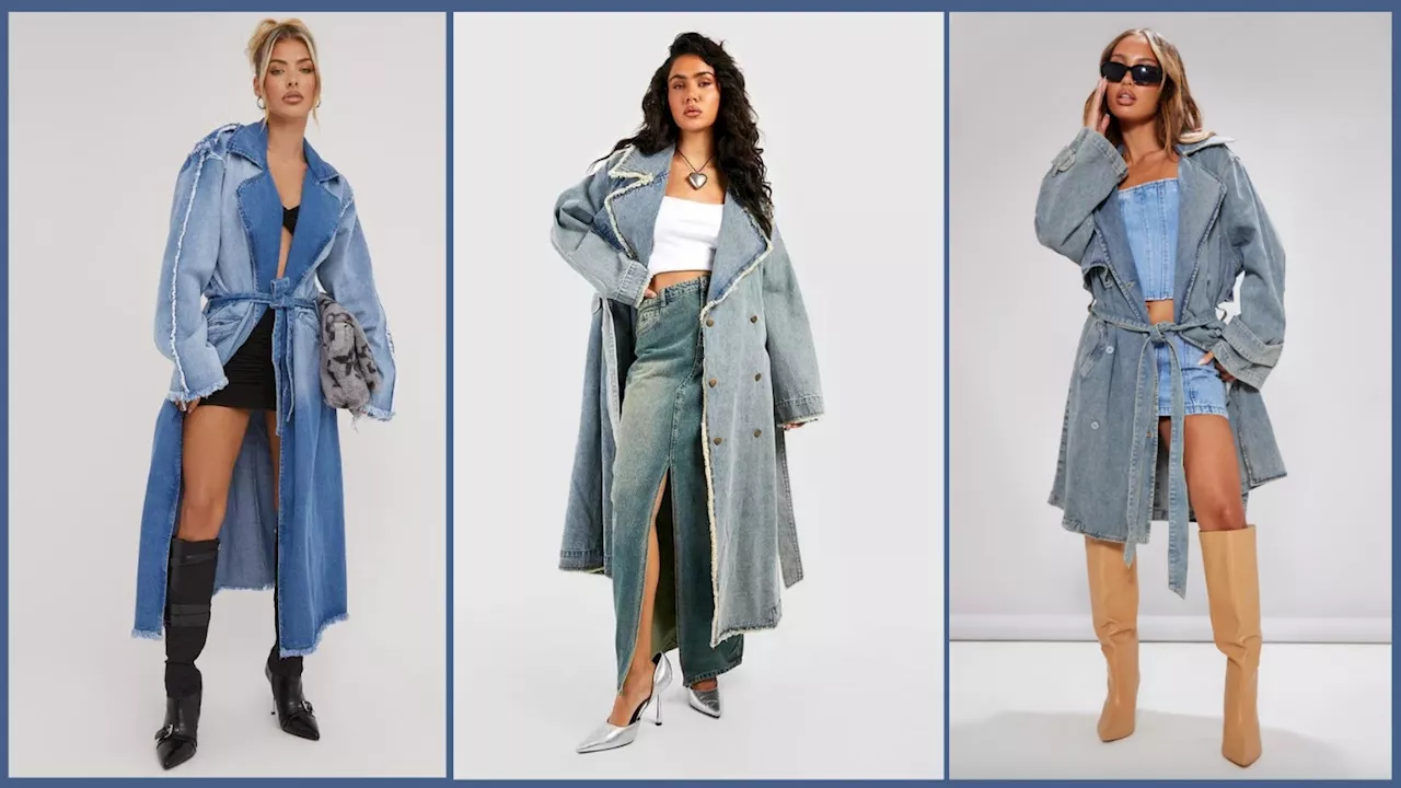 We’re calling it: denim trench coats are the next big thing