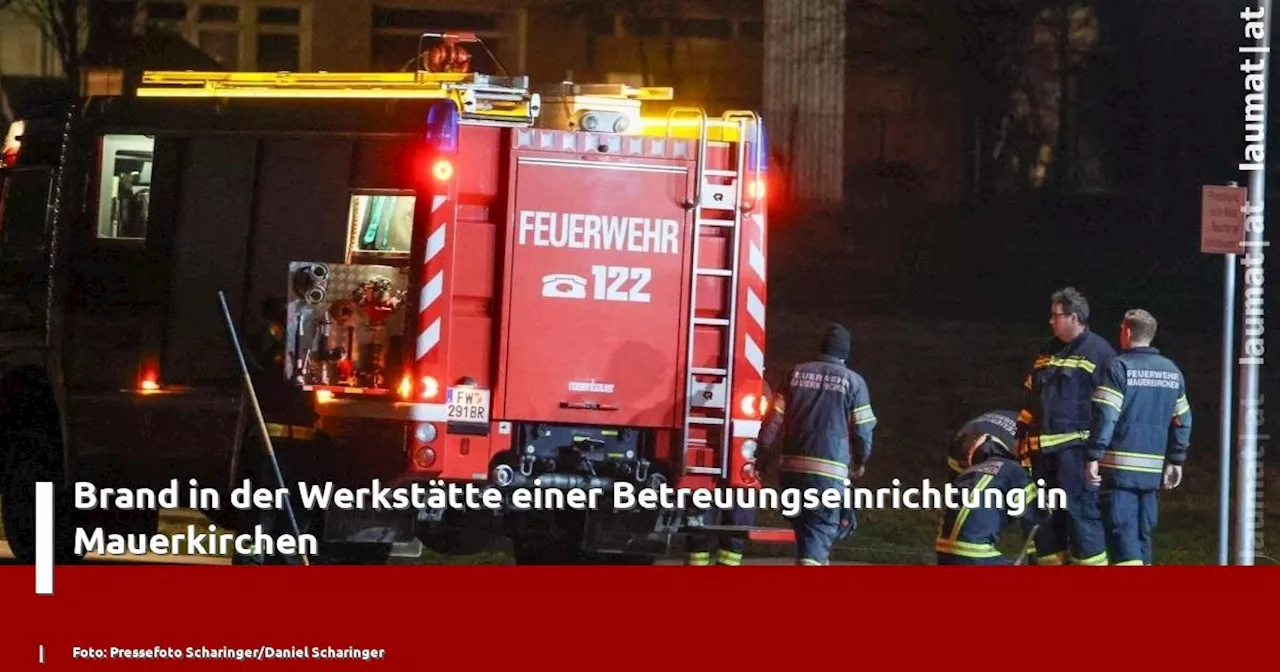 Brand in Werkstätte in Mauerkirchen