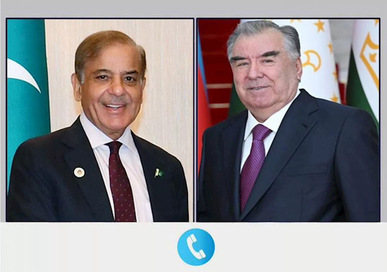 Prime Minister Shehbaz Sharif receives congratulatory call from Tajik President