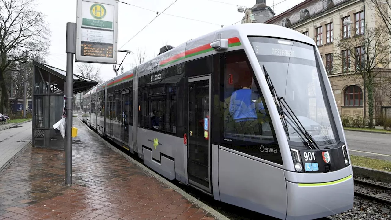 Neue Straßenbahn geht jetzt in Augsburg auf Probefahrt