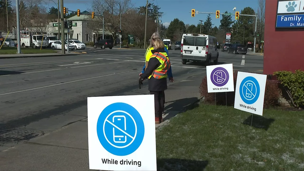 16 tickets for distracted driving handed out to Saanich drivers in March