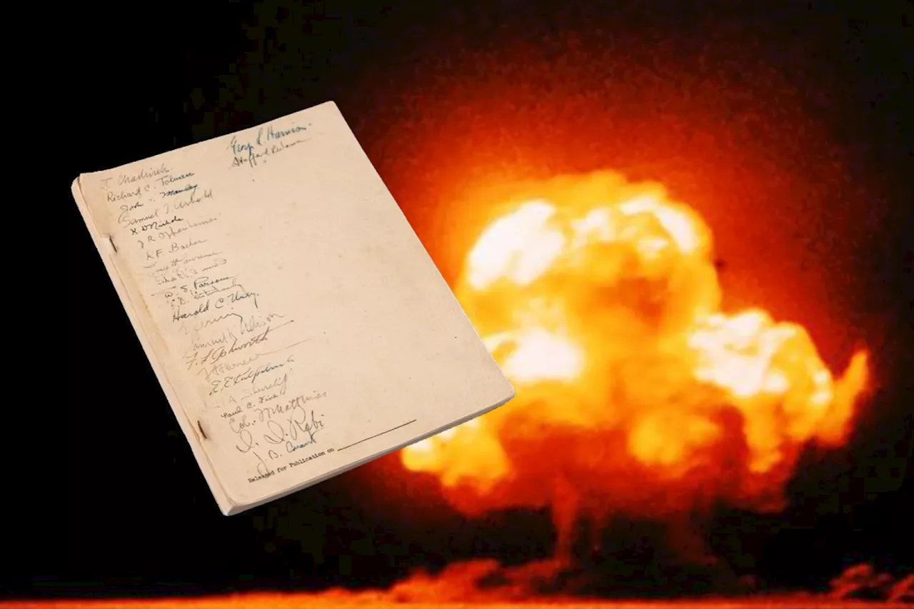 Oppenheimer : un rapport historique sur la bombe atomique vendu aux enchères