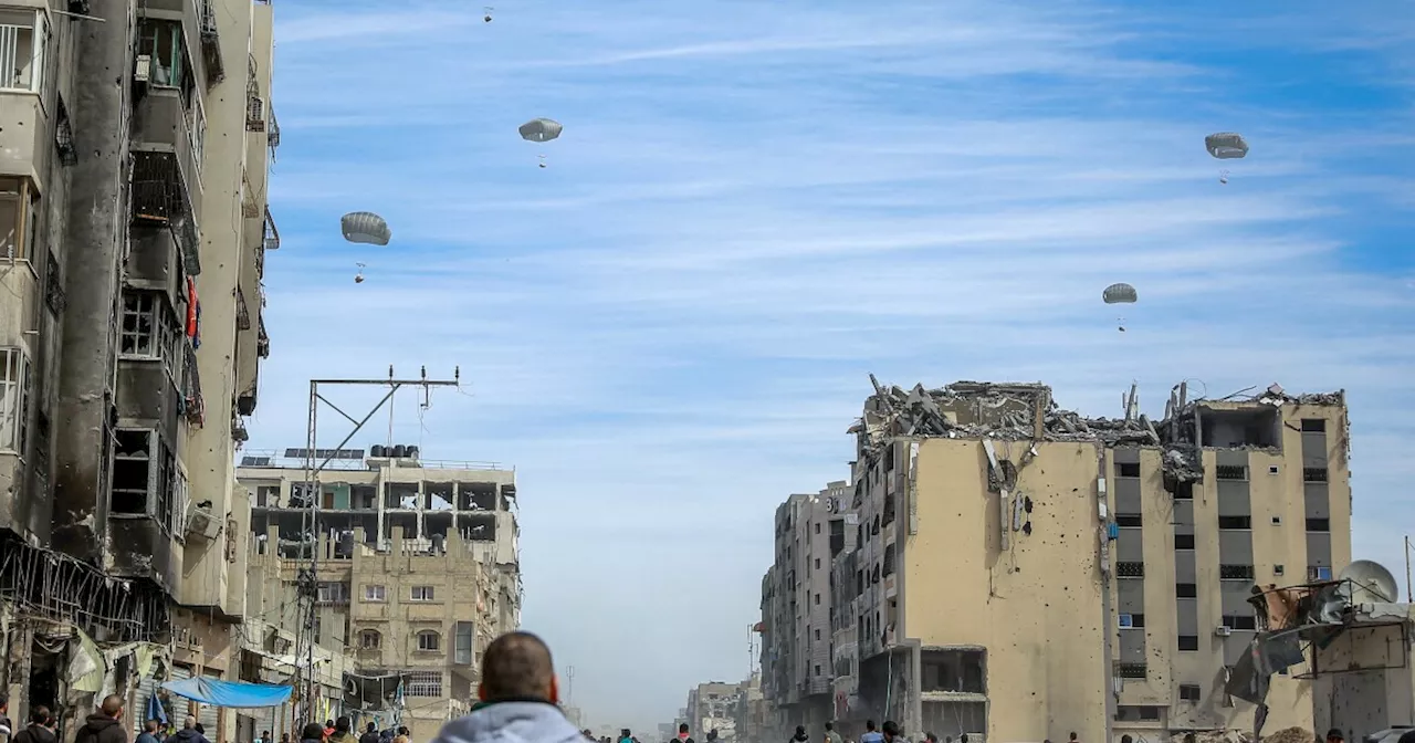 Airdropping aid is inefficient — so why is the U.S. doing it in Gaza anyway?