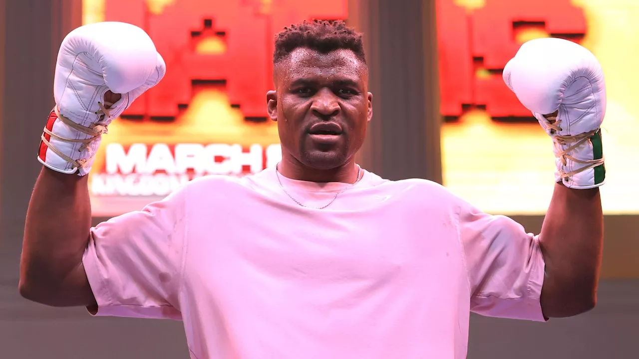 Francis Ngannou claims Anthony Joshua looks nervous ahead of fight as Joshua declares 'talk is cheap'