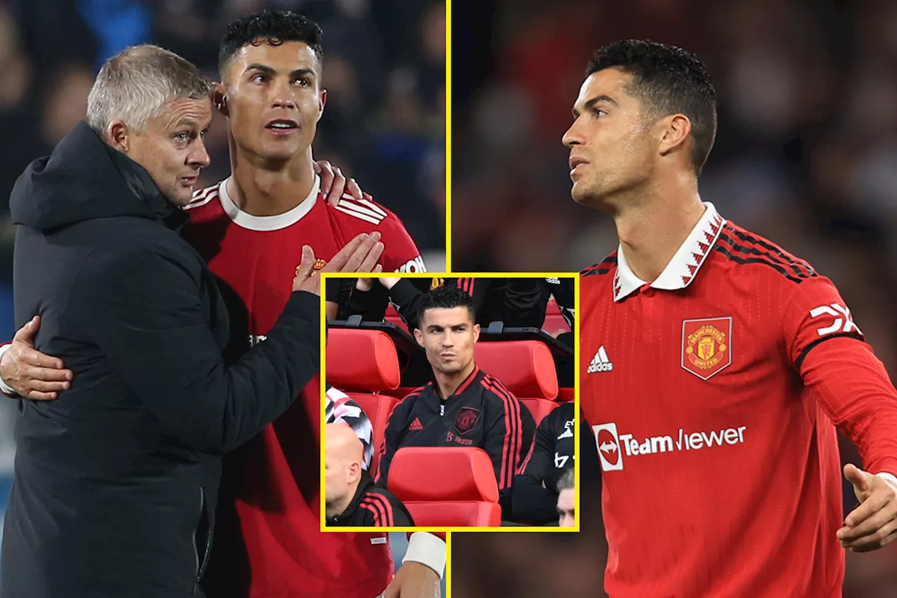 Ole Gunnar Solskjaer claims Cristiano Ronaldo raged after being benched – despite asking to skip games...