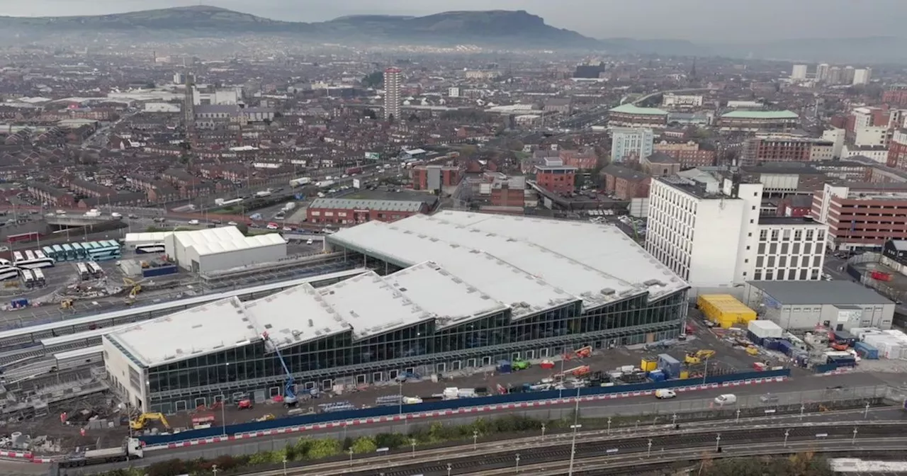 Construction of Belfast's £200m transport hub progressing ahead of autumn opening