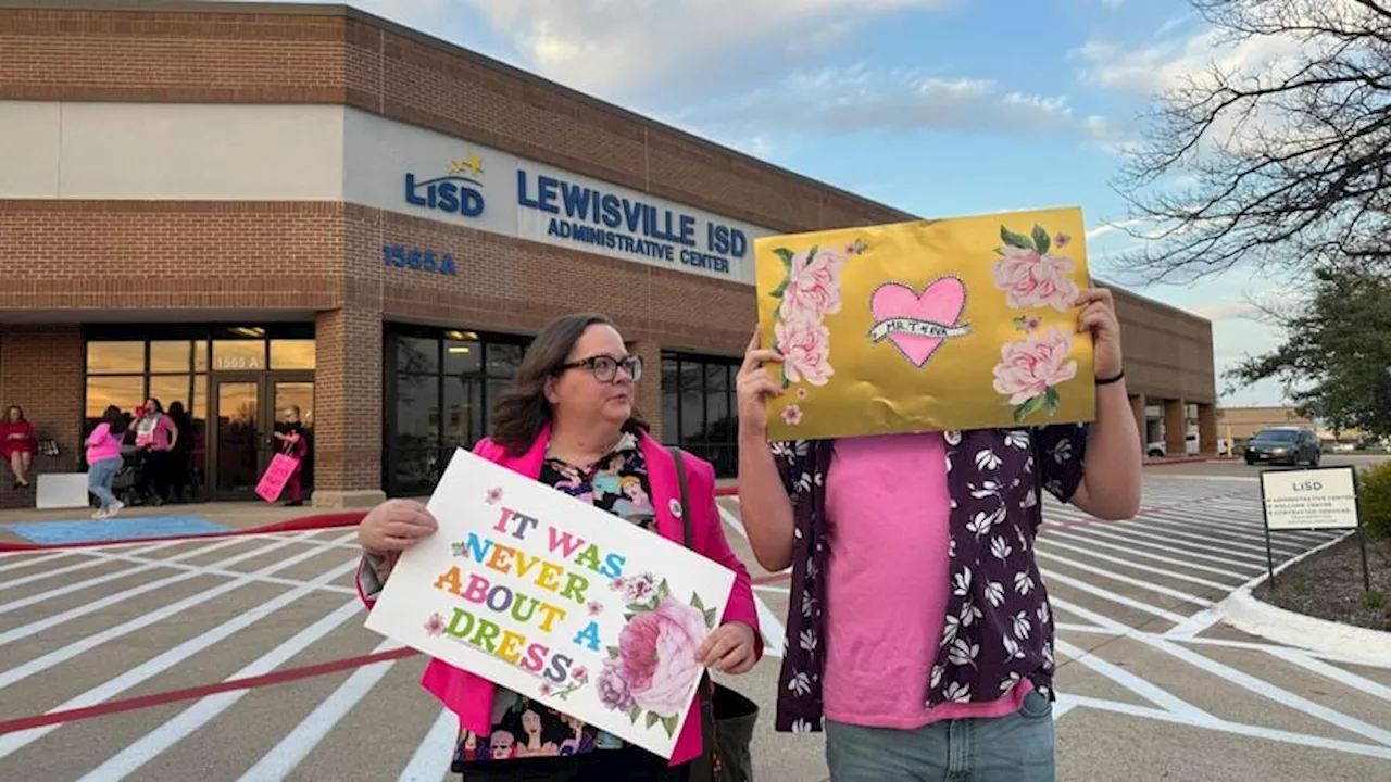 Lewisville educator resigns weeks after viral video of him in dress