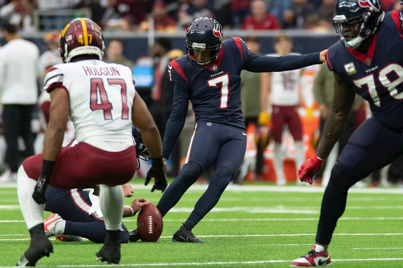 Houston Texans Re-Sign Kicker Ka'imi Fairbairn to Three Year, $15.9 Million Deal