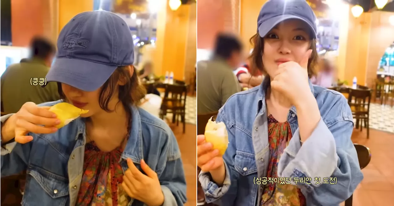 K-pop Idol Danielle Tries Durian in Vietnam and Loves It